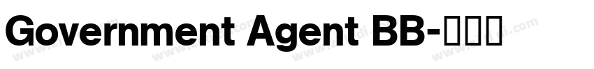 Government Agent BB字体转换